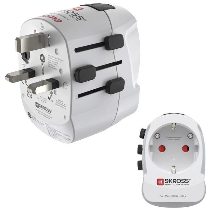 Hama 00223477 Adattatore Universale ProLight 3-polig 30 W con USB Tipo C e Tipo F colore Bianco