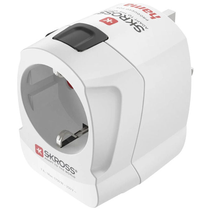 Hama 00223477 Adattatore Universale ProLight 3-polig 30 W con USB Tipo C e Tipo F colore Bianco