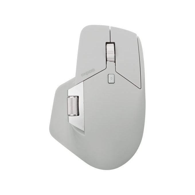 Rapoo 00226037 MT760L Mouse Wireless 3200 DPI Bluetooth 5.0 8 Pulsanti Programmabili Alimentazione Ricaricabile USB Type-C colore Grigio