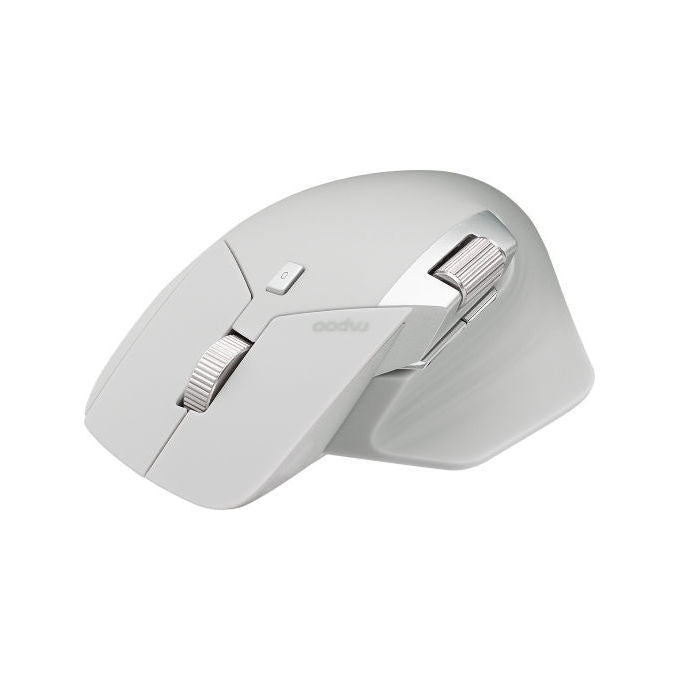 Rapoo 00226037 MT760L Mouse Wireless 3200 DPI Bluetooth 5.0 8 Pulsanti Programmabili Alimentazione Ricaricabile USB Type-C colore Grigio