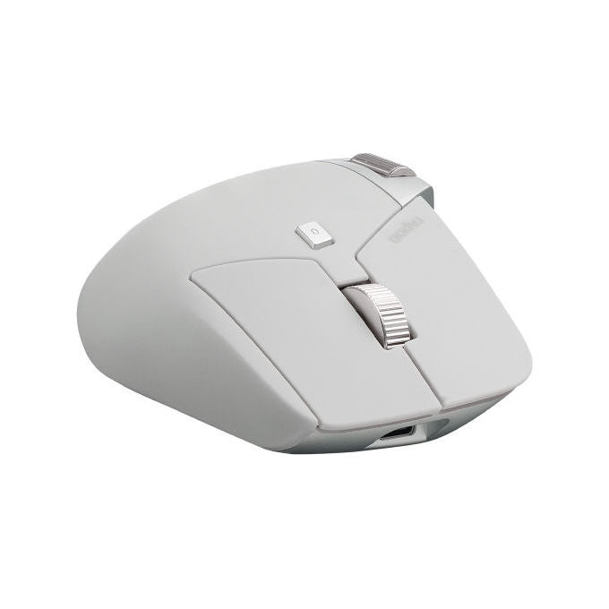 Rapoo 00226037 MT760L Mouse Wireless 3200 DPI Bluetooth 5.0 8 Pulsanti Programmabili Alimentazione Ricaricabile USB Type-C colore Grigio
