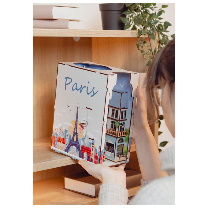 Revell 00539 Piccole Avventure Book Nook Parigi con Illuminazione LED e Montaggio Facile colore Multicolore