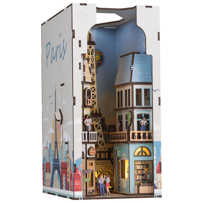 Revell 00539 Piccole Avventure Book Nook Parigi con Illuminazione LED e Montaggio Facile colore Multicolore