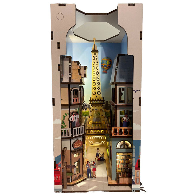 Revell 00539 Piccole Avventure Book Nook Parigi con Illuminazione LED e Montaggio Facile colore Multicolore