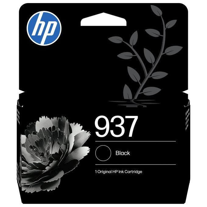 HP 4S6W5NE Cartuccia di inchiostro nera originale 937 resa 1250 pagine colore Nero