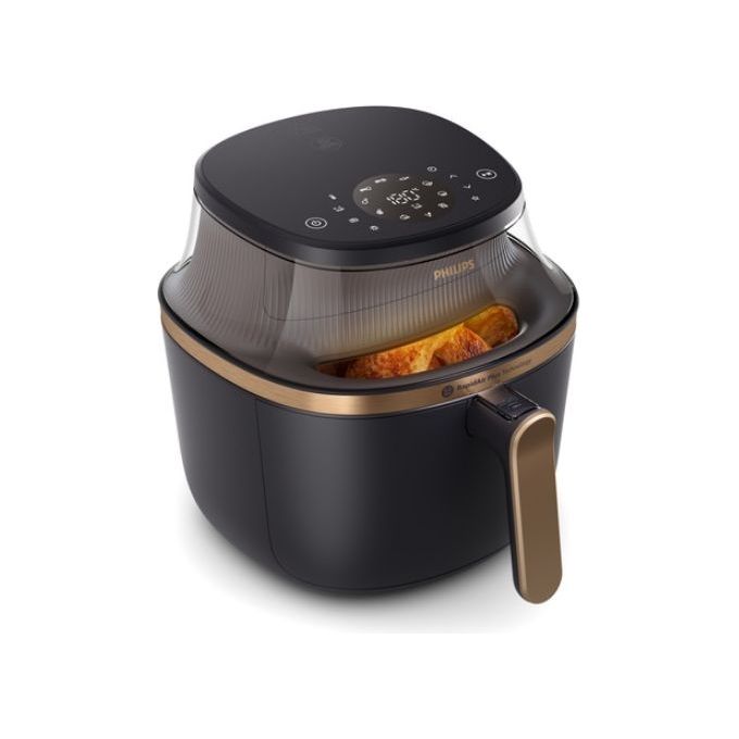 Philips serie 3000 NA332-00 Friggitrice ad Aria 6,2 Litri Potenza 1700W 12 Programmi Display LED Colore Nero