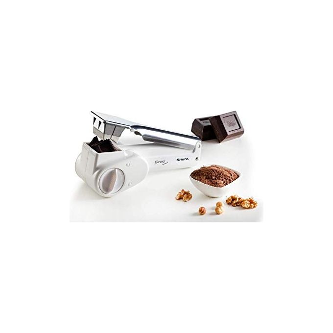 Ariete 44 Gratì Metal - Grattuggia elettrica senza fili per formaggio, cioccolata, pane e frutta secca