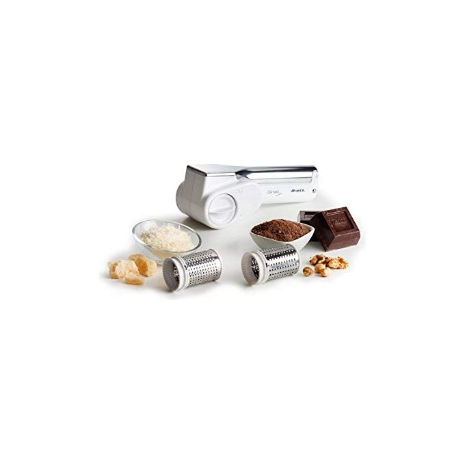 Ariete 44 Gratì Metal - Grattuggia elettrica senza fili per formaggio, cioccolata, pane e frutta secca