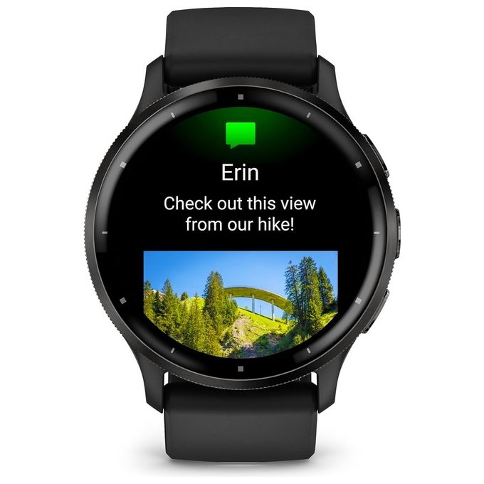 Garmin Venu 3 45mm 1.4'' Amoled GPS Sport Salute Notifiche Black and Slate con cinturino in silicone