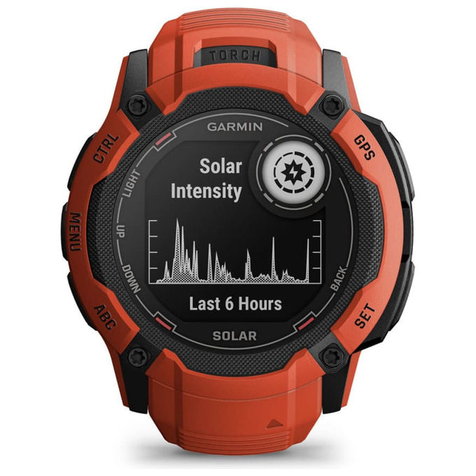 Garmin 010-02805-01 Instinct 2X Solar Smartwatch GPS con ricarica solare 50 mm 1.1'' 176 x 176 Pixel Rosso colore Rosso