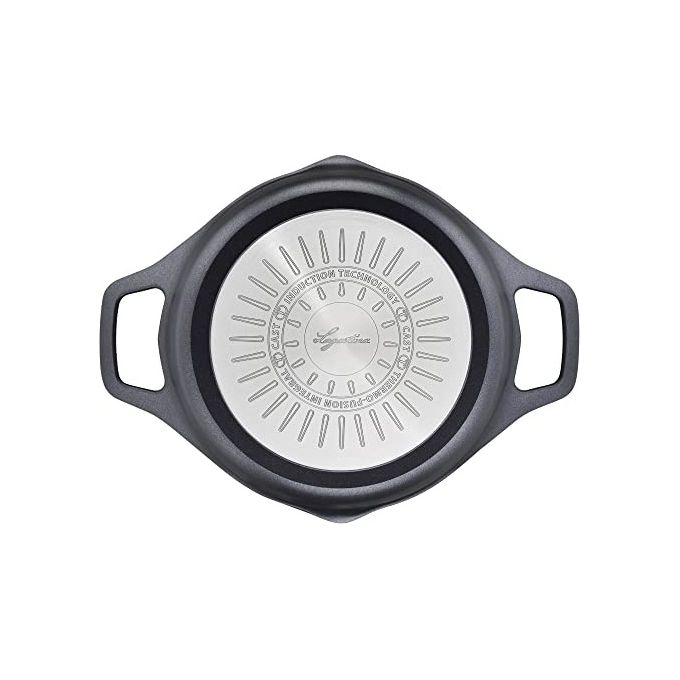 Lagostina Aroma Casseruola Fonda 2 Maniglie Coperchio Alluminio Pressofuso 24cm