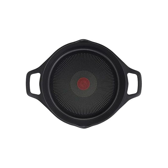 Lagostina Aroma Casseruola Bassa 2 Maniglie Coperchio Alluminio Pressofuso 28cm