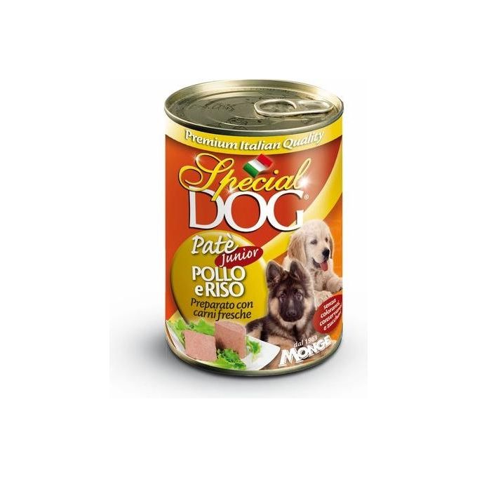 Monge Alimento Cani Pate' Pollo-Riso 400gr