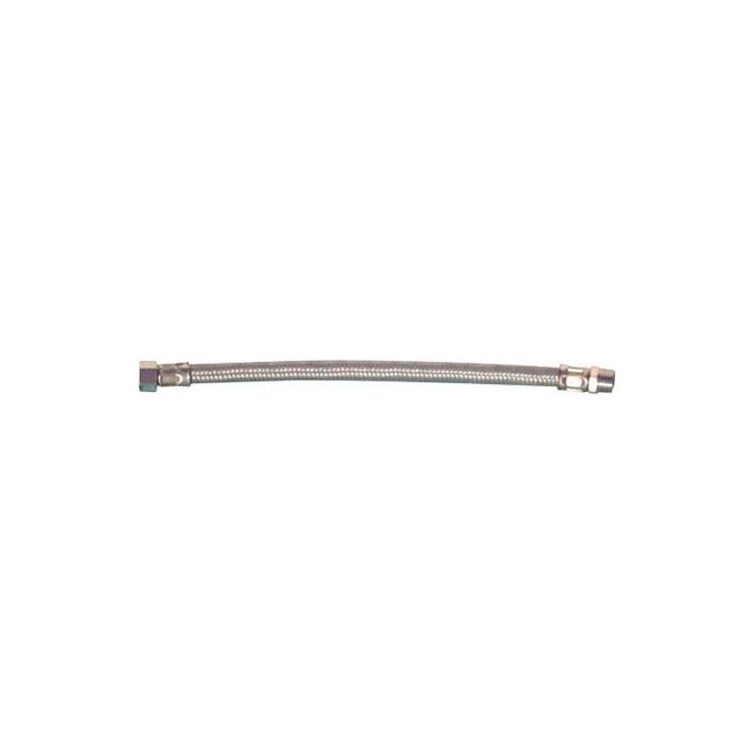 Idro bric Attacchino Flessibile 30 cm m-f  3-8  in Acciaio