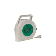 Fanton Prolunga con Avvolgicavo Serie Piuma 20 mt 3g1,5 H05vv-f 2p+t 16a Standard Italiano Bipasso Italo-tedesca 2p+t 16a (x 4) Bianco-verde 01343-013