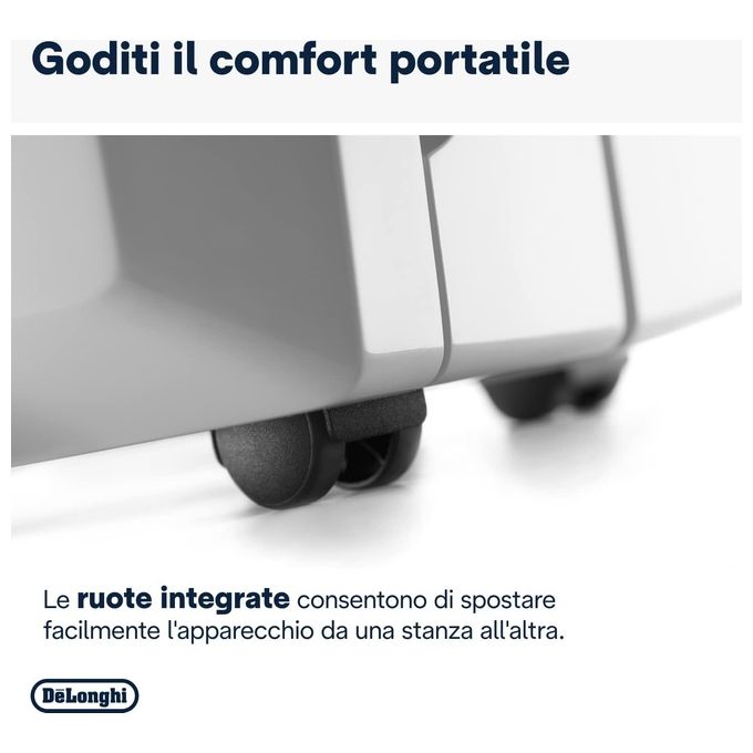 De’Longhi, Deumidificatore Tasciugo, 30L, Con Pompa, Grigio