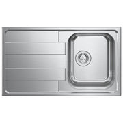 CM 015723DCSSP Serie Levante 3'' Lavello Acciaio inox Satinato da incasso Gocciolatoio a Sinistra 1 Vasca 86X50cm