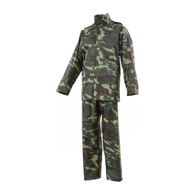 Issa Impermeabile Giacca+Pantaloni Hunting Xxl Cappuccio Ripiegato