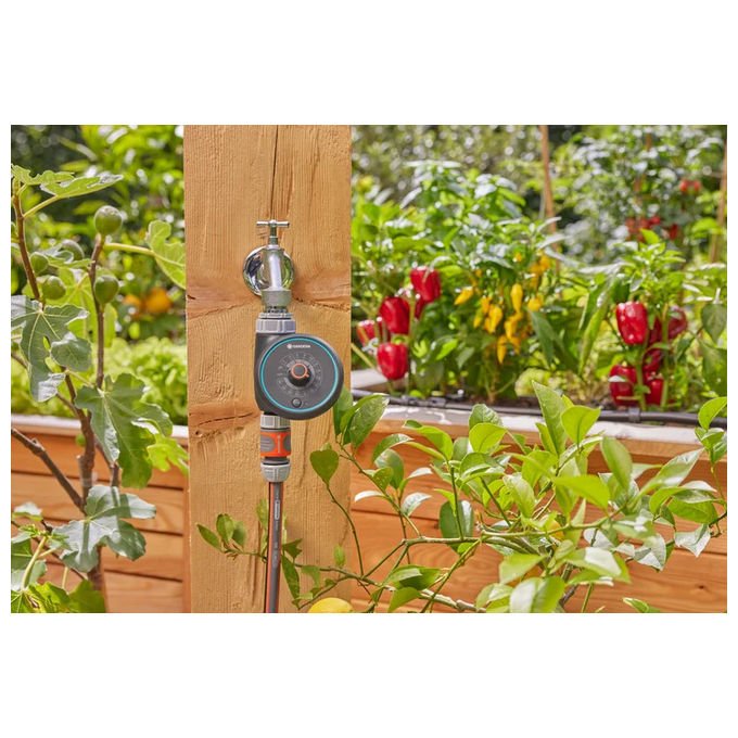 Gardena 01896-20 Water Control Easy Irrigatore Elettronico con Programmazione Flessibile e 15 Programmi Preimpostati colore Nero