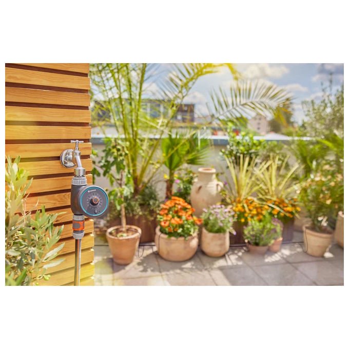 Gardena 01896-20 Water Control Easy Irrigatore Elettronico con Programmazione Flessibile e 15 Programmi Preimpostati colore Nero