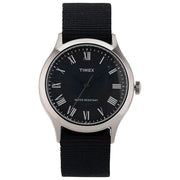 TIMEX Orologio al Quarzo WHITNEY AVENUE 35 mm Cinturino in Tessuto Nero Resistente all'Acqua fino a 50 m