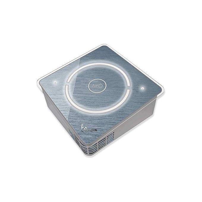 Baraldi 01AIRO40STST Purificatore d'Aria AirO' Motore 45 m3-h Grigio Acciaio - Vetro Sintetico