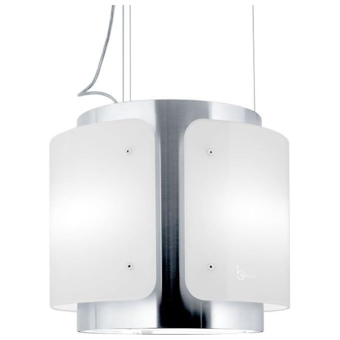 Baraldi 01DESIS040STW80 Cappa Sospesa Dessy Classe energetica A 4 Velocita' Comandi da Remoto con Telecomando 40 cm Inox-Vetro