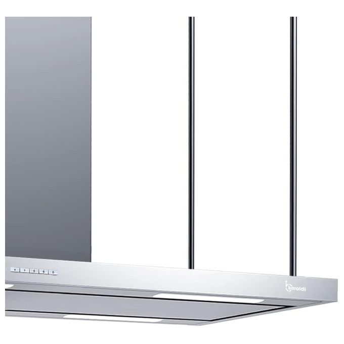Baraldi 01ELEIS116STSX80  Cappa a Isola Elea con Camino a Sinistra Classe energetica A 4 Velocita' 116 cm Inox