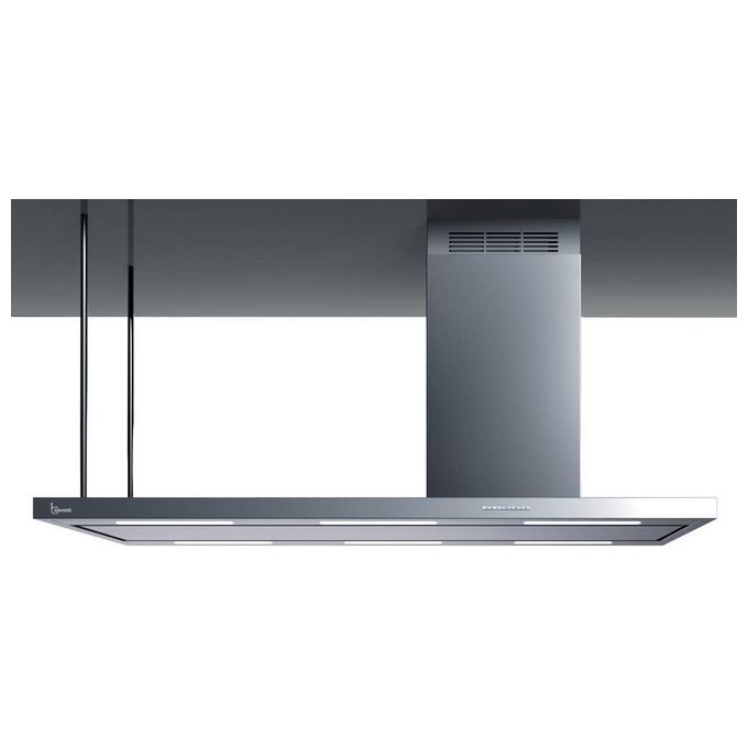 Baraldi 01ELEIS146STDX80 Cappa a Isola Elea con Camino a Destra Classe energetica A 4 Velocita' 146 cm Inox