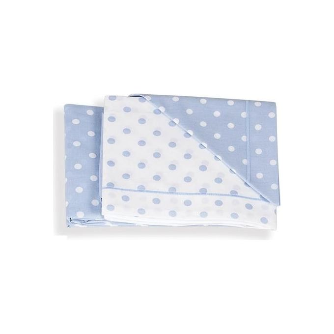 Italbaby Set Letto 3 Pezzi Pois Azzurro