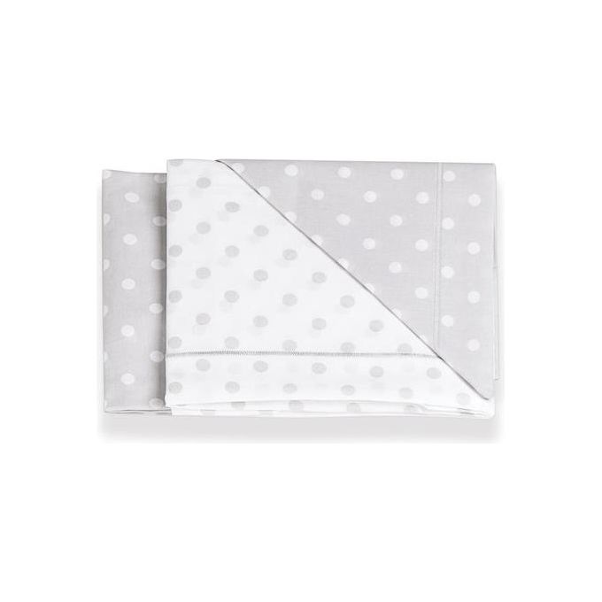 Italbaby Set Letto 3 Pezzi Pois Grigio