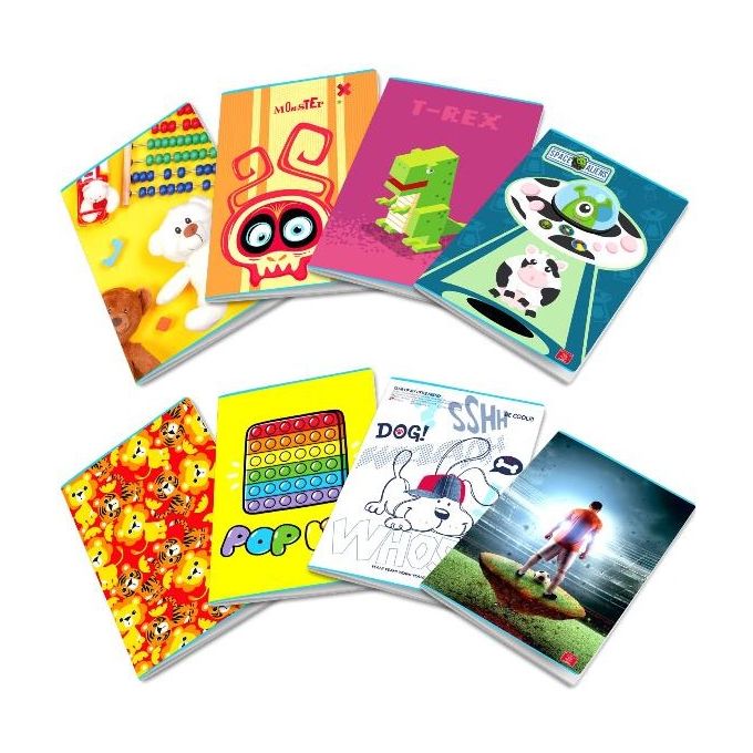 Pigna Confezione 10 Maxi Quaderni Assortiti Bimbo 42 Fogli SH 0C