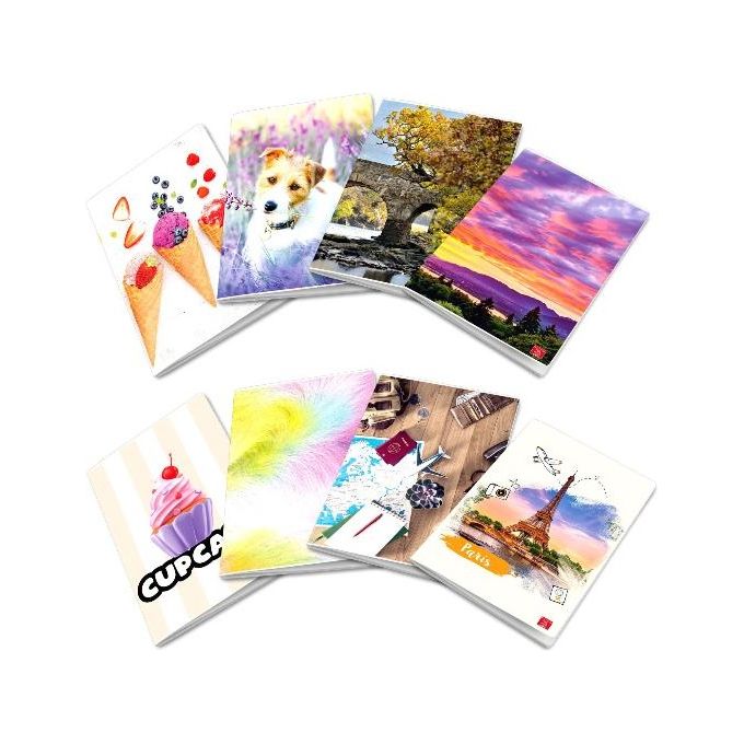 Pigna Confezione 10 Quaderni Maxi Assortiti Ragazza 42 Fogli SH 4M