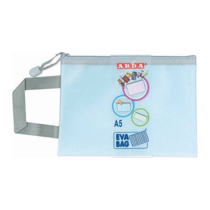 Arda 0268KCP Busta con zip A5 Colore Pastello Assortiti