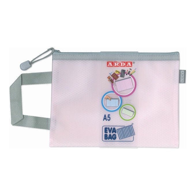 Arda 0268KCP Busta con zip A5 Colore Pastello Assortiti