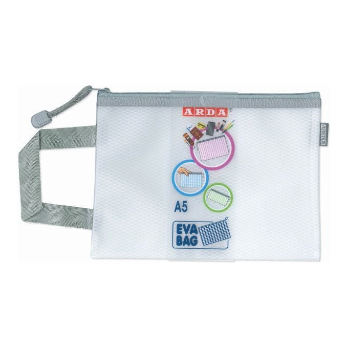 Arda 0268KCP Busta con zip A5 Colore Pastello Assortiti