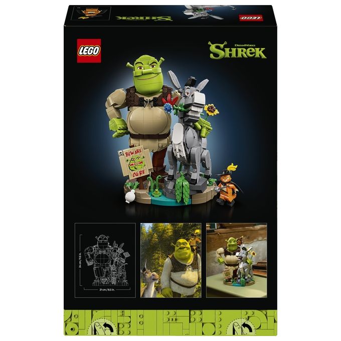 Lego 72423 Kit di Costruzione Shrek Ciuchino e Gatto con gli Stivali 1403 pezzi colore Multicolore