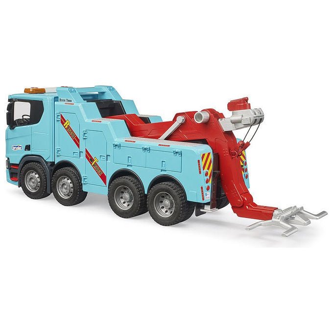 Bruder 03553 Scania Super 560R Carro Attrezzi Mezzi Pesanti con Carro Sollevabile e Porte Apribili colore Rosso