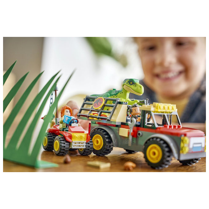 Lego 77978 Camion da Trasporto per il Giovane T. Rex Set da Costruzione con Dinosauro ATV e 2 Minifigure 115 Pezzi colore Multicolore