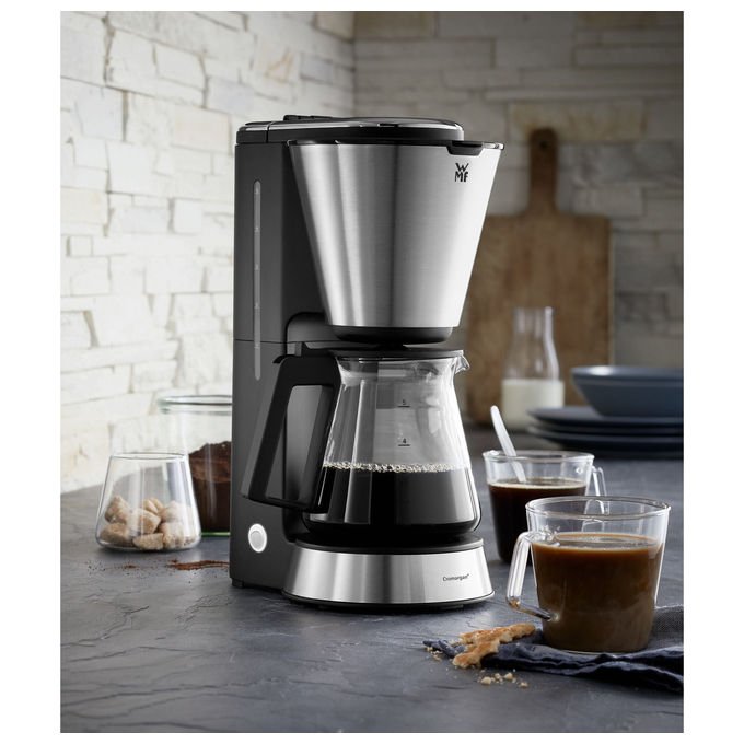 WMF 0412270011 KITCHENminis Macchina per caffe' Aroma 5 tazze 760 W Tecnologia WMF Hot Brew colore Cromargan