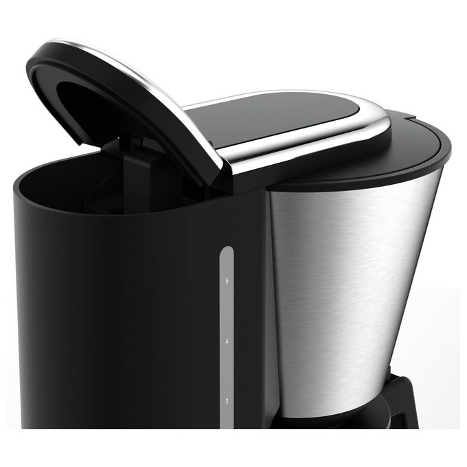 WMF 0412270011 KITCHENminis Macchina per caffe' Aroma 5 tazze 760 W Tecnologia WMF Hot Brew colore Cromargan