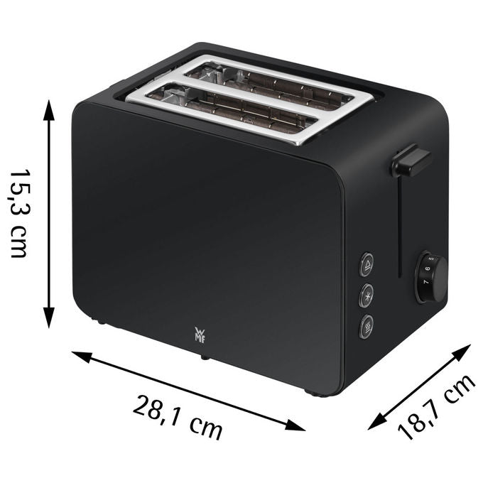 WMF 04.1421.0071 Stelio Tostapane 2 Fette 7 Livelli Doratura Potenza 1050 W colore Nero