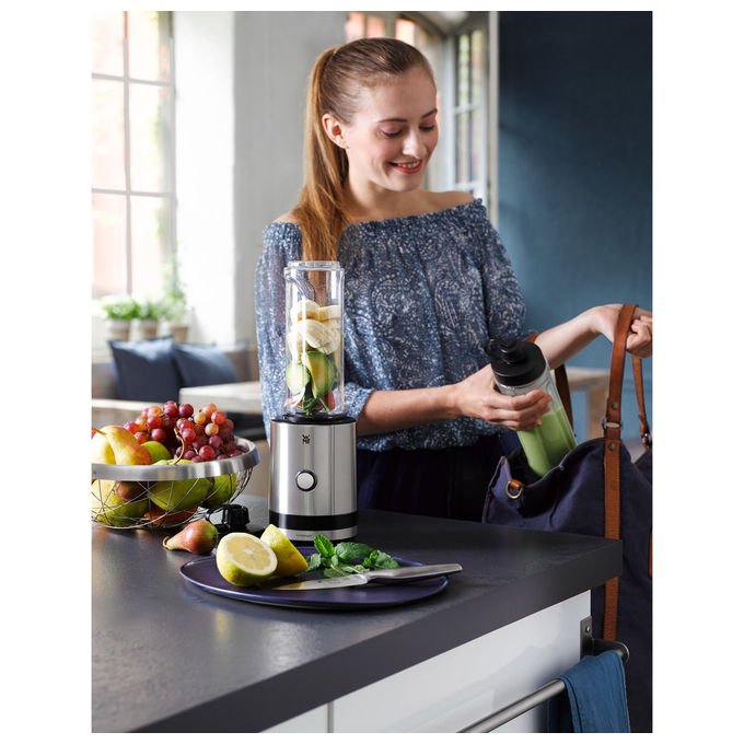 WMF 0416500011 KITCHENminis Frullatore da tavolo 0,6 L 300 W 23000 rpm colore Acciaio inox
