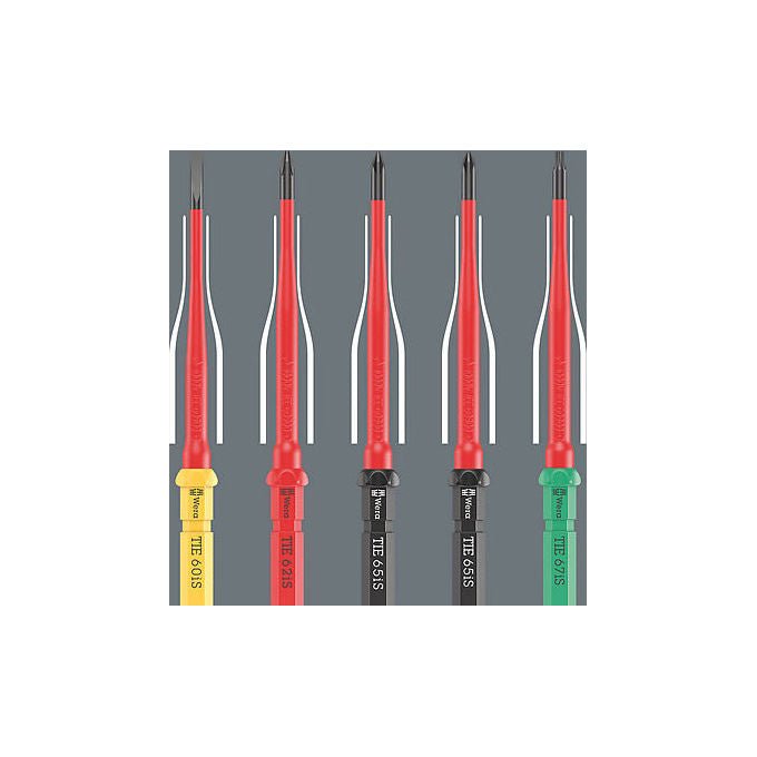 Wera 05006633001 Kraftform Kompakt VDE Safe-Torque Speed Set 1 Set di strumenti meccanici 23 pezzi con cacciaviti e giraviti isolati VDE colore Rosso Giallo