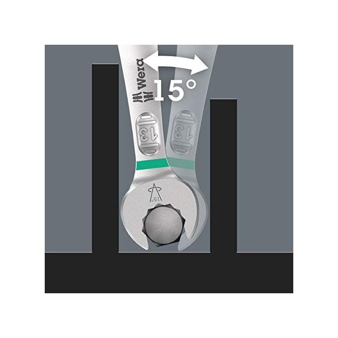 Wera 6003 Joker 15 Set Assortimento Chiavi a Forchetta e Poligonali Metrico 15 Pezzi