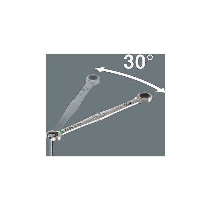 Wera 05020351001 Chiave a cricchetto 10 mm design lungo colore Argento