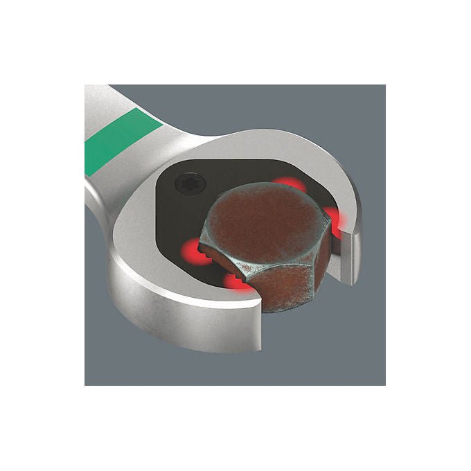 Wera 05020380001 6007 Joker Set di Chiavi a Cricchetto Aperte 5 Pezzi Misura 8 10 13 17 19 mm colore Acciaio inox