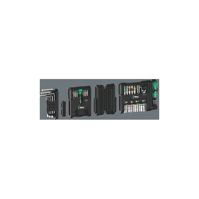 Wera 05049025001 Tool-Check Modular Set di utensili 50 pezzi con sistema modulare personalizzabile colore Nero Metallico