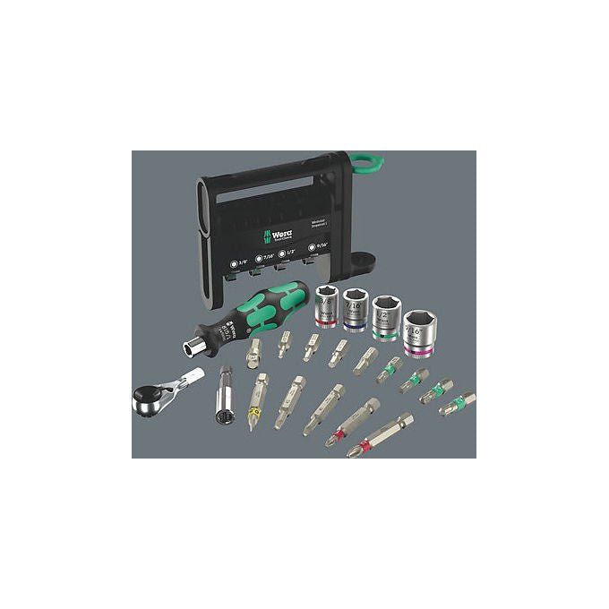 Wera 05049025001 Tool-Check Modular Set di utensili 50 pezzi con sistema modulare personalizzabile colore Nero Metallico