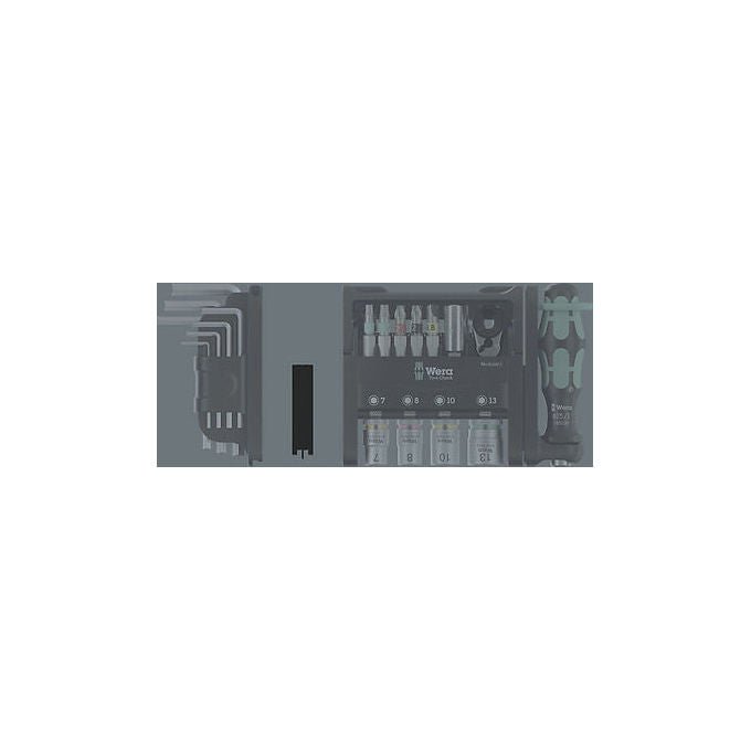 Wera 05049025001 Tool-Check Modular Set di utensili 50 pezzi con sistema modulare personalizzabile colore Nero Metallico